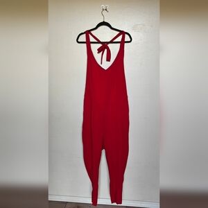 Torrid x Marilyn Monroe Halter Ponte Knit Tapered Jumpsuit Red Size 3